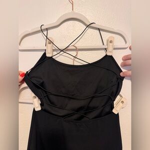 Black Backless BodyCon Strappy Dress